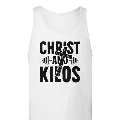 "Christ and Kilos" Premium Christian Tank Top