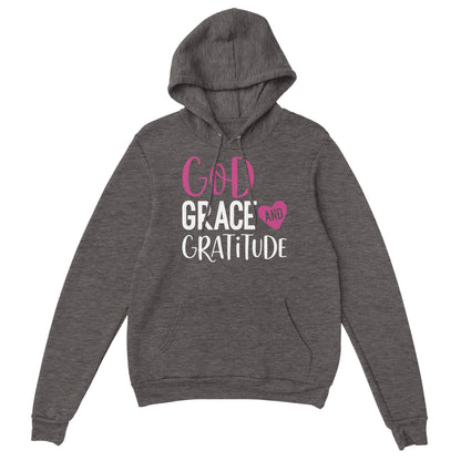 "God, Grace, Gratitude" Premium Women's Pullover Hoodie
