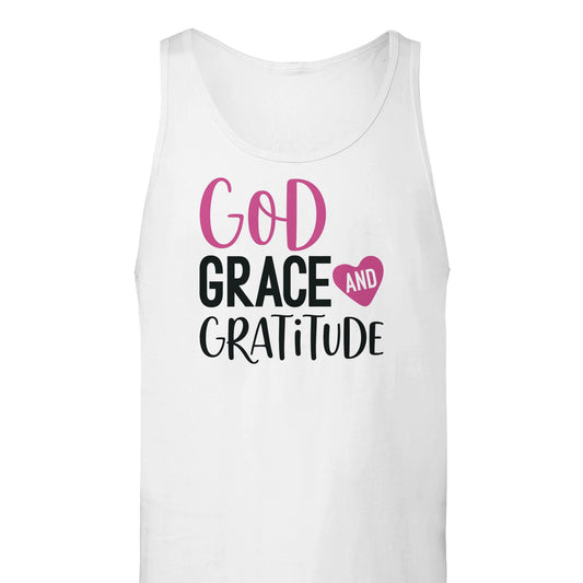 "God, Grace and Gratitude" Women's Christian Tank Top