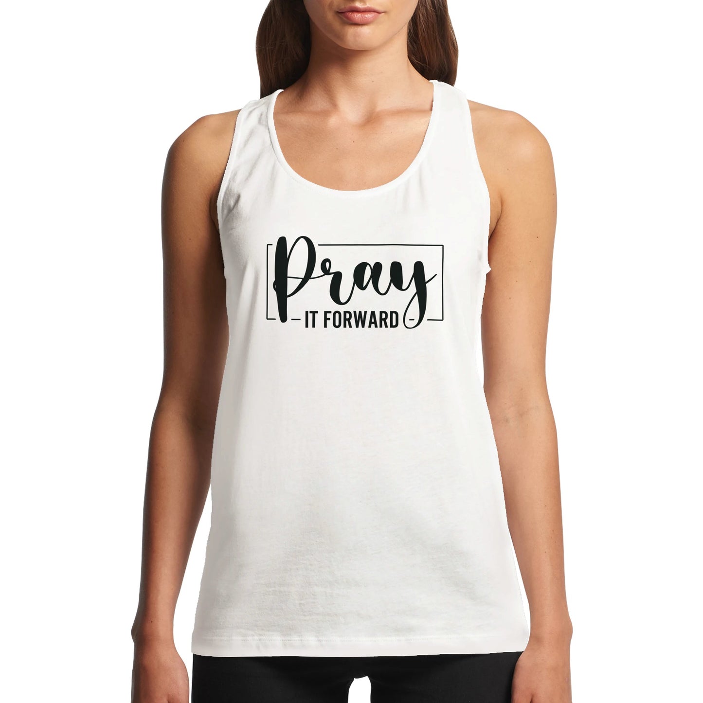 "Pray It Forward" Performance Women's Christian Tank Top