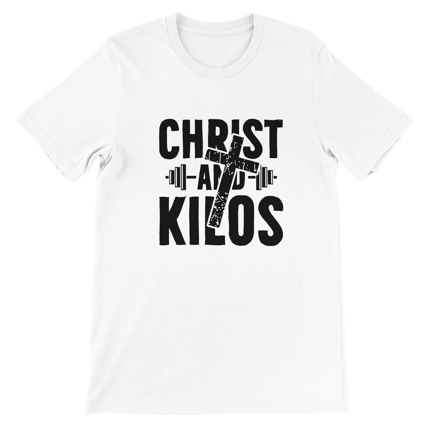 "Christ and Kilos" Premium Christian Crewneck T-shirt