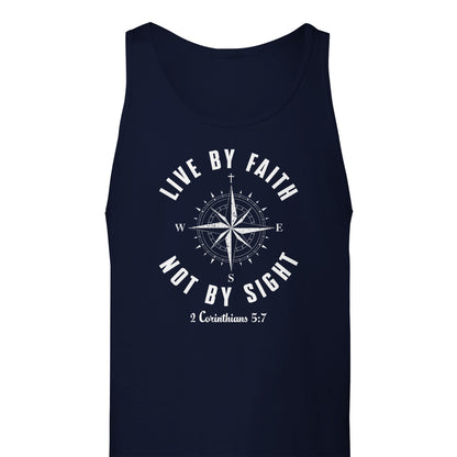 "Live By Faith Not By Sight" Christian Tank Top
