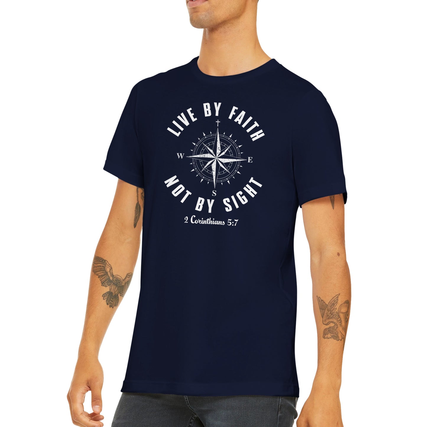 "Live By Faith Not By Sight" Christian T-Shirt
