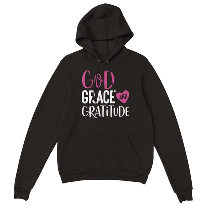 "God, Grace, Gratitude" Premium Women's Pullover Hoodie