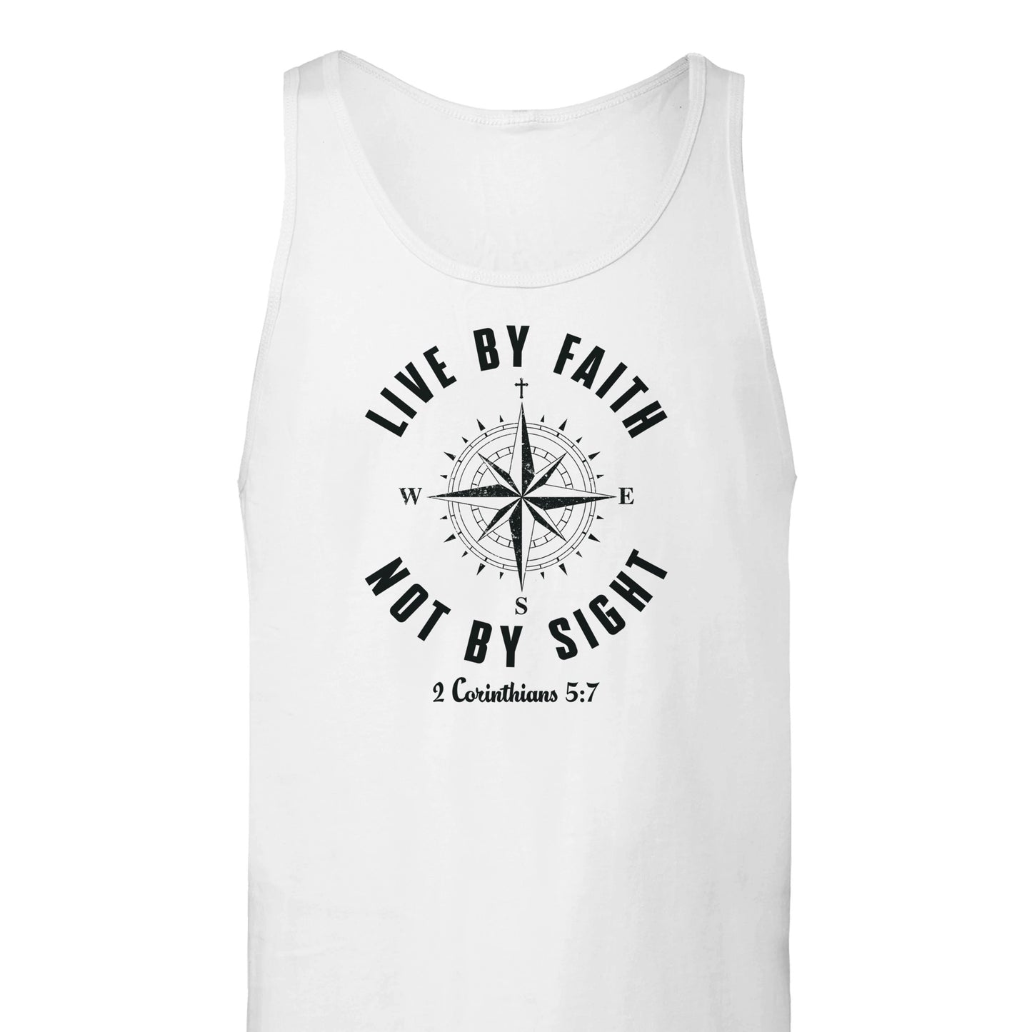 "Live By Faith Not By Sight" Christian Tank Top